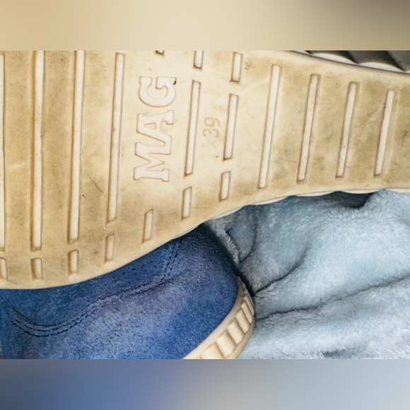 MAG BLUE SUEDE 3in heel shoes size 39 - Picture 14 of 15